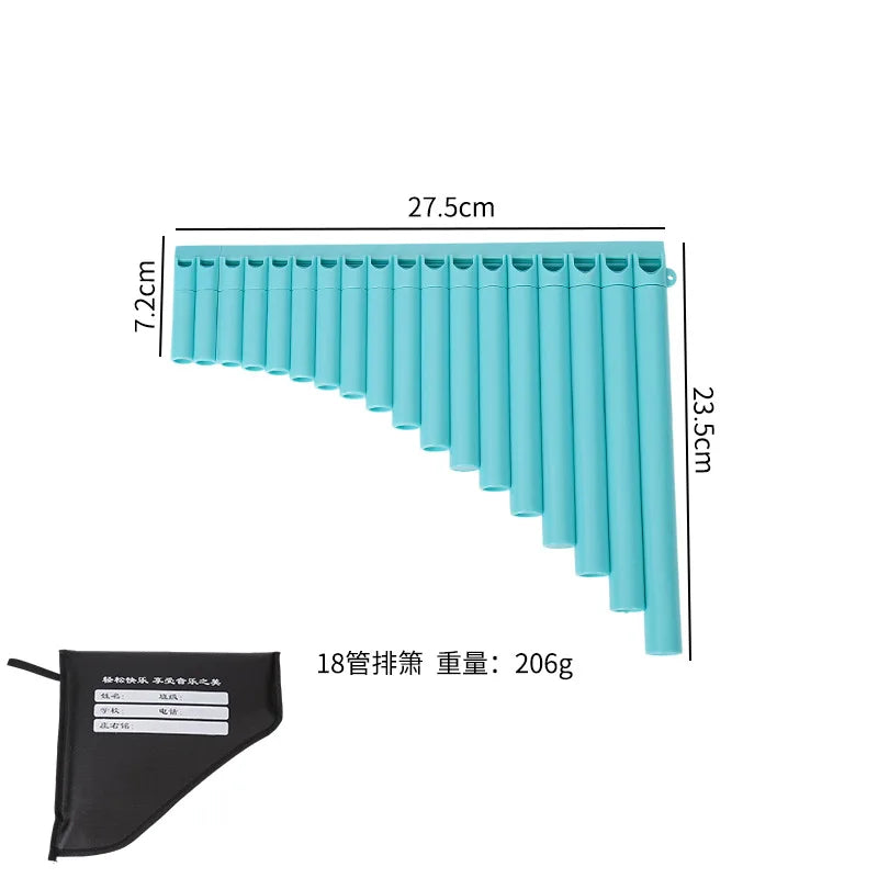 Panflute 16 Pipes 18 Simple Musical Instrument Students Schools
