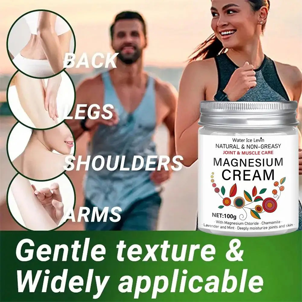 Magnesium Body Butter Cream – 100g Deep Moisturizing Non-Greasy Cream with Chamomile, Lavender & Mint Peaceful Pleasures Health and Wellness