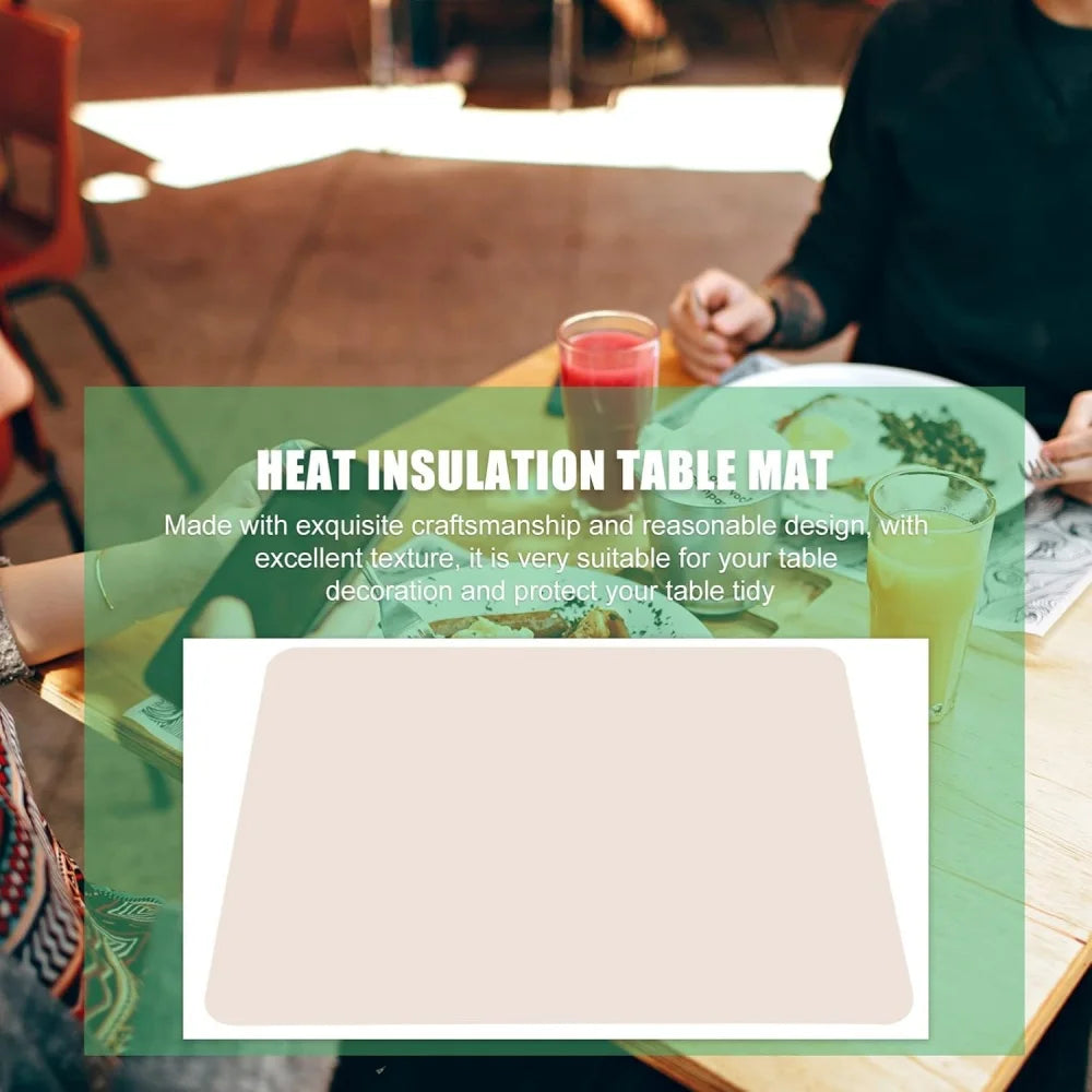 Leeseph 4pcs Silicone Placemats, Non-Slip Waterproof, Stain Resistant, Countertop Protector, Kitchen Counter Mat, Heat Resistant Peaceful Pleasures Health and Wellness