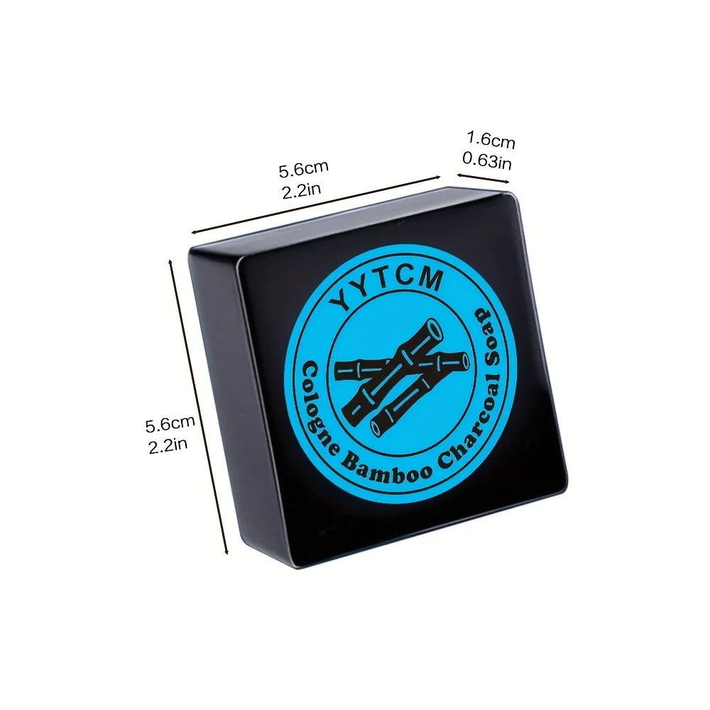 Men's Care Cologne Bamboo Charcoal Soap - Deep Clean & Bath Soap, Cleansing Face Soap Freshness 65G/Pc-1Pc Peaceful Pleasures Health and Wellness