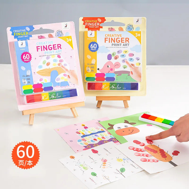Creative Kids Finger Painting Portable Graffiti Coloring Doodle Toy