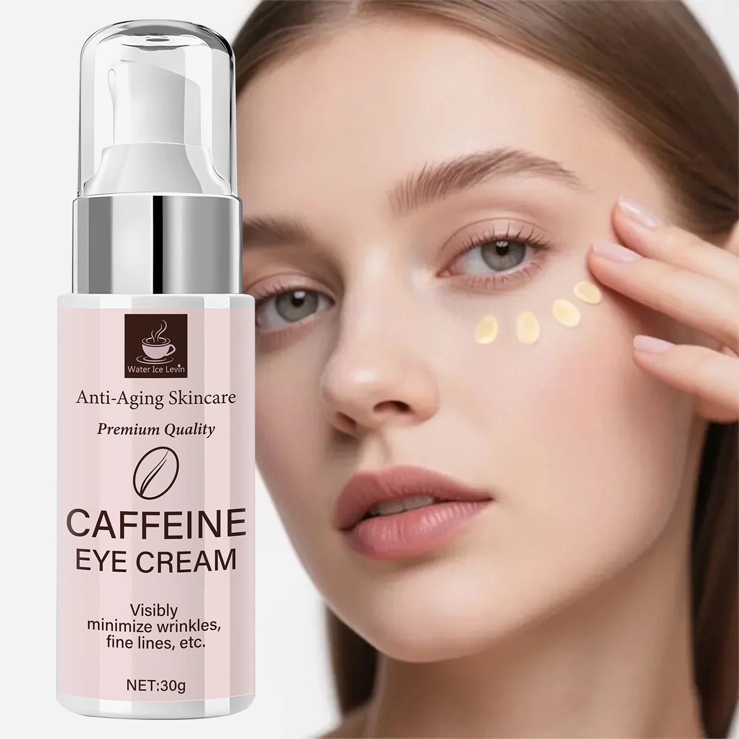 Caffeine Eye Cream with Niacinamide & Hyaluronic Acid | 30g Anti-Aging Eye Cream Peaceful Pleasures Health and Wellness