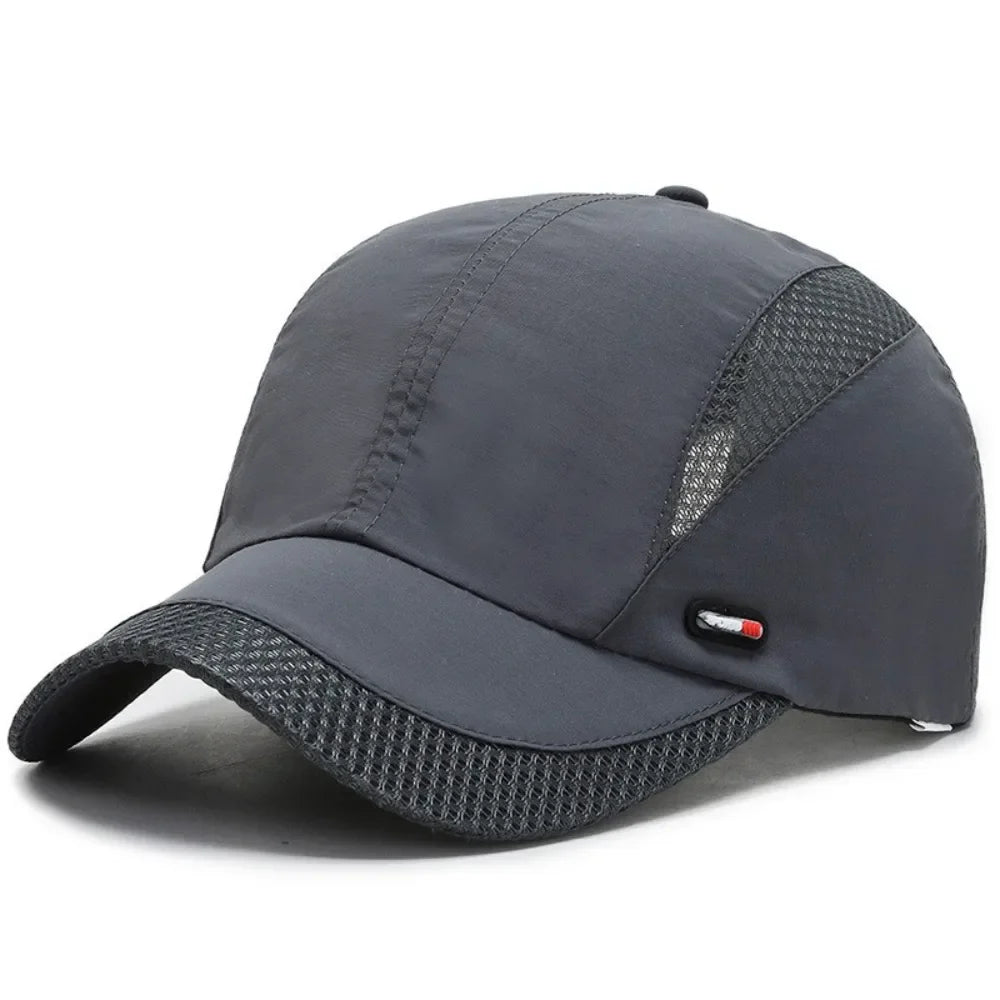 Adjustable Unisex Baseball Cap – Moisture-Wicking Quick-Dry Sun Hat