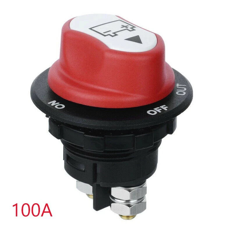 New 12V-32V 300A Car On/Off Battery Master Disconnect Rotary Cut Off Isolator Switch Peaceful Pleasures Health and Wellness 100A 0