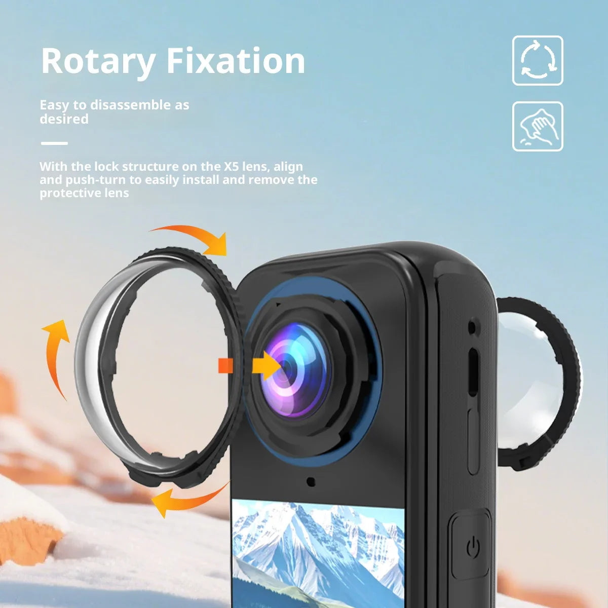 Insta360 X4 Air Optical Glass Lens Guards | Anti-Scratch Cover