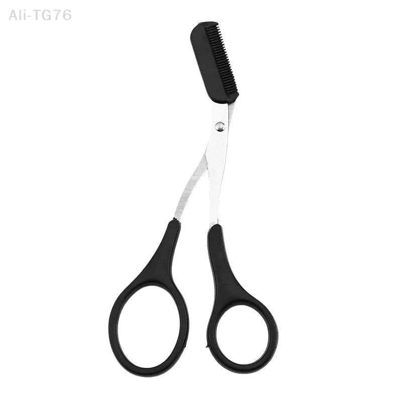 Stainless Steel Eyebrow Scissors with Comb | Brow Trimmer