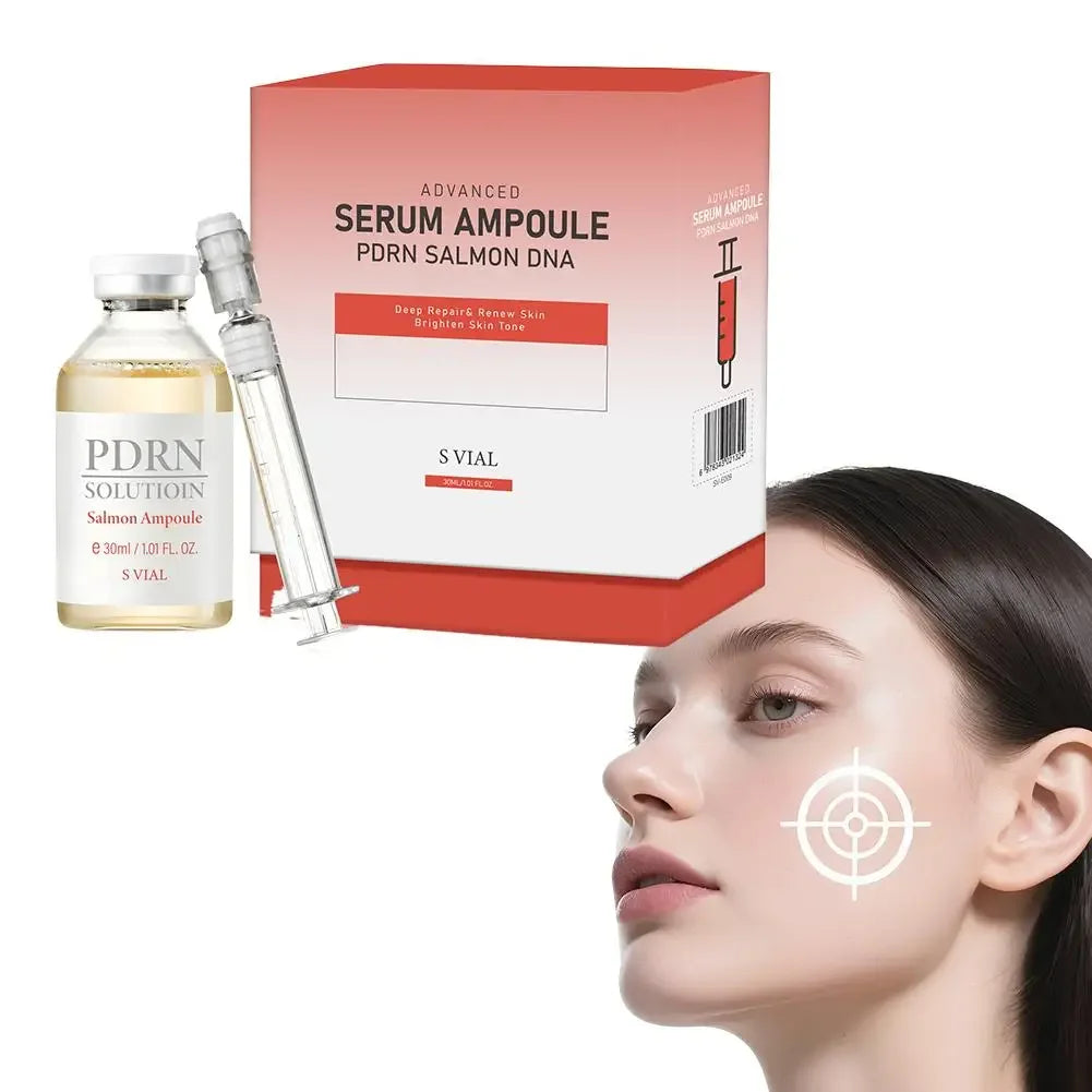 Korean S VIAL Advanced Serum Ampoule - PDRN Salmon DNA, Natural Stem Cell Complex, Deep Repair & Renew Skin, Brighten, Anti-Age Peaceful Pleasures Health and Wellness