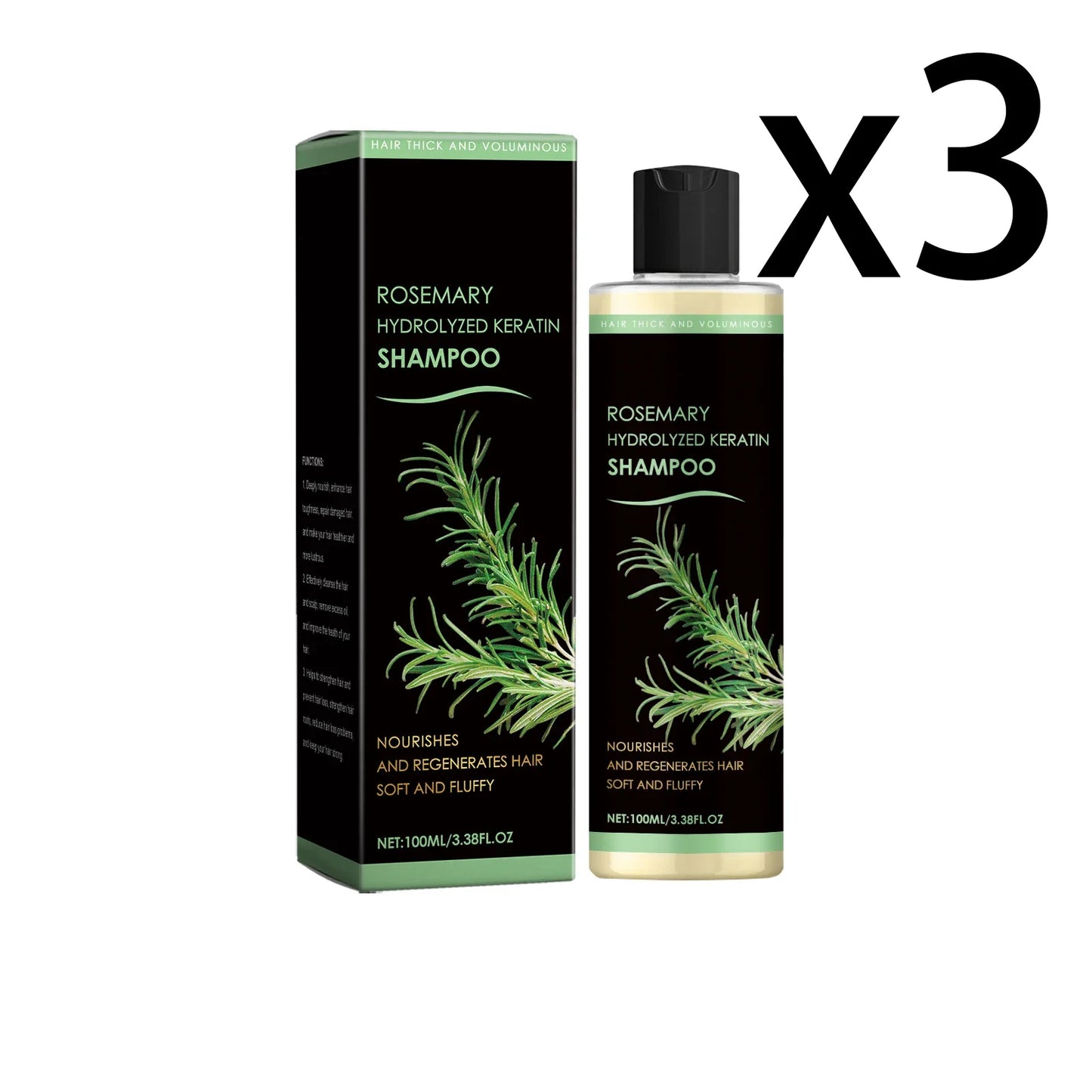 Rosemary Dense Hair Shampoo – Anti Hair Loss & Oil Control 100ml
