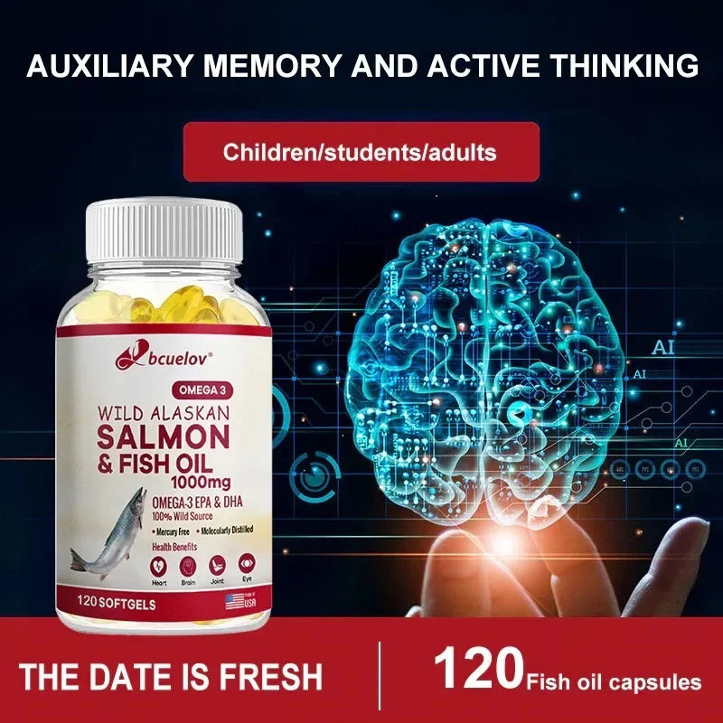 Super Omega-3 EPA/DHA Fish Oil Capsules – Heart, Brain & Joints