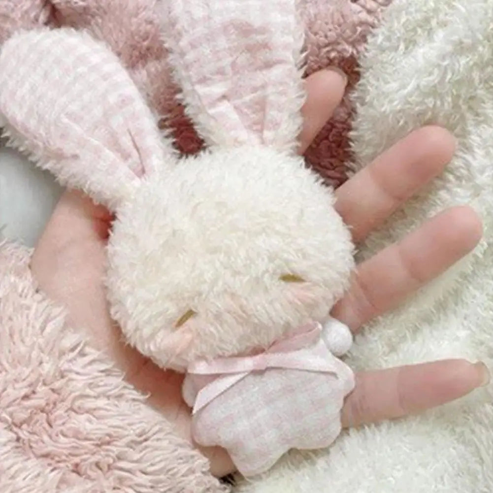 Kawaii Angel Bunny Plush Keychain – Cute Soft Rabbit Toy Gift