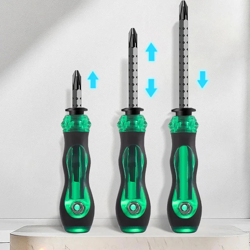 Multipurpose Dual Purpose Adjustable Length Telescopic Magnetic Non Slip Repair Hand Cross for Household Screwdriver Screw Peaceful Pleasures Health and Wellness