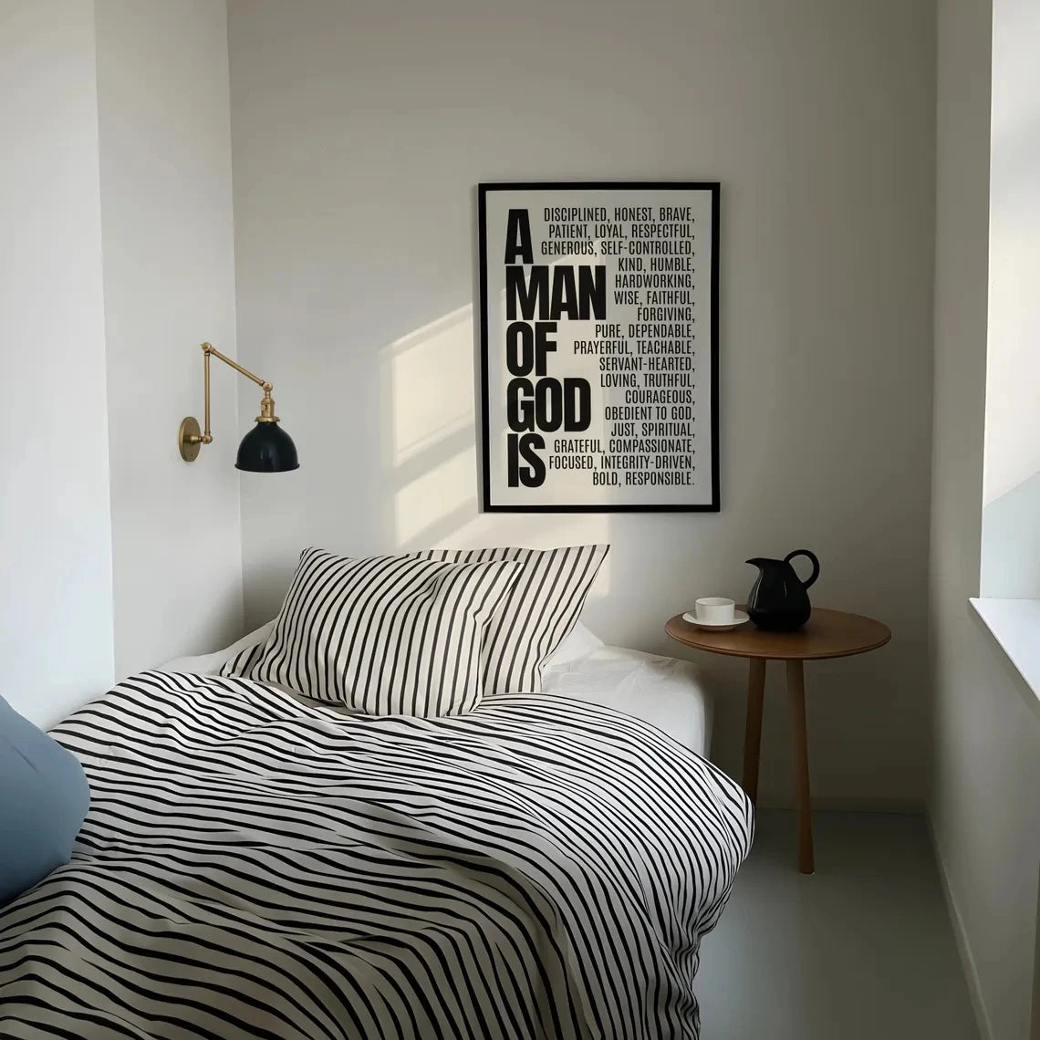 Modern,Minimalist Christian Bible Verse Wall Art Print Canvas Painting Poster Picture For Living Room,Bedroom Home Decor Peaceful Pleasures Health and Wellness