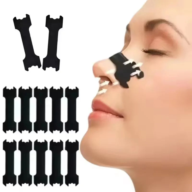 Extra Strength Black Nasal Strips Anti-Snoring | 10/30/60 Pack