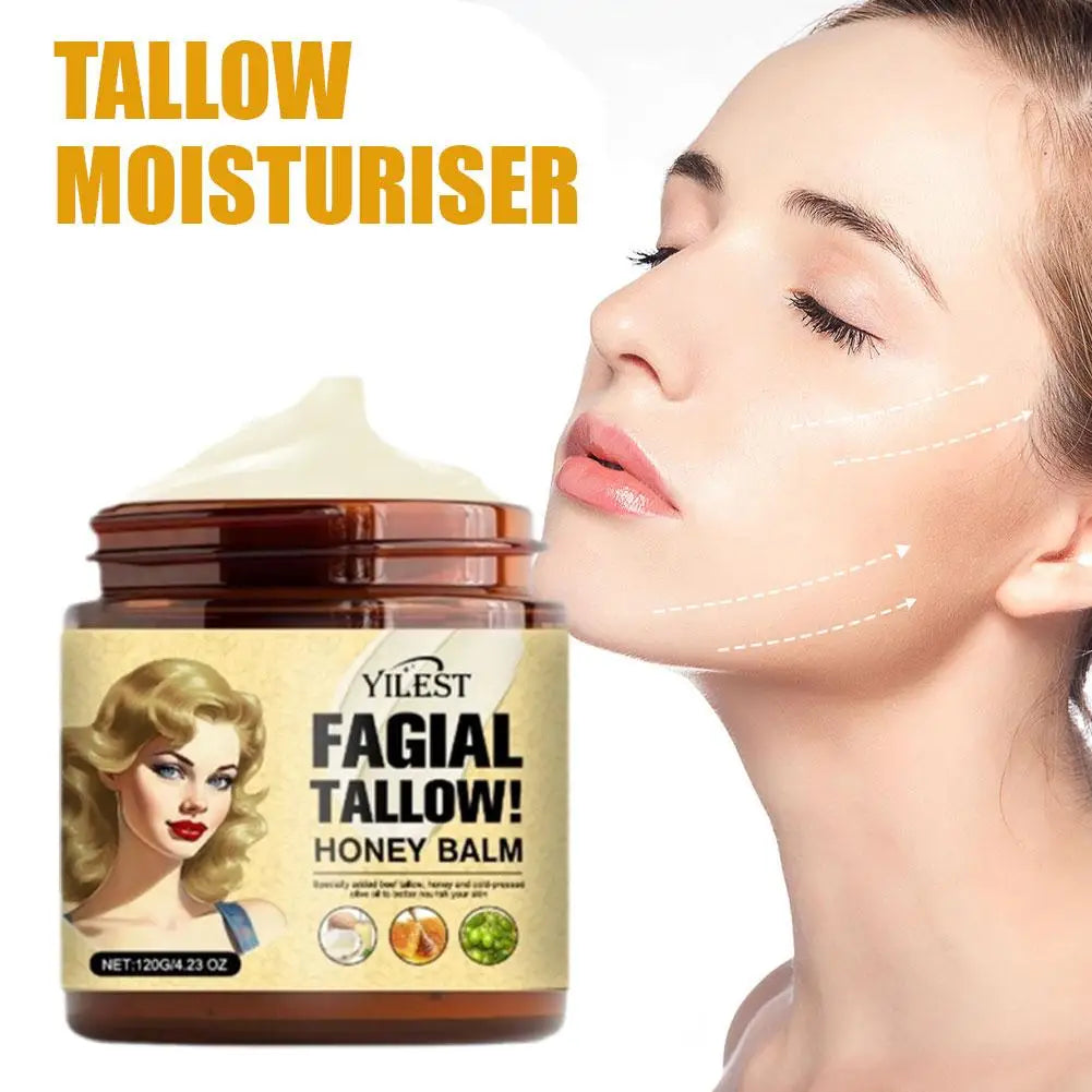 Whipped Beef Tallow & Honey Balm 120g – Deep Moisturizing Face & Body Cream for All Skin Types Peaceful Pleasures Health and Wellness