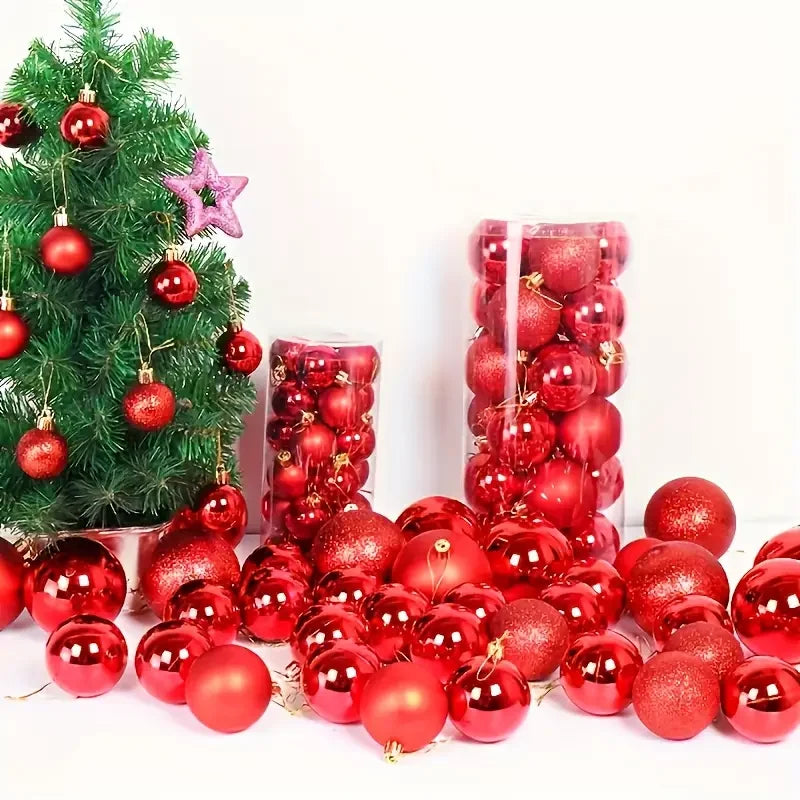 24-Pack Shatterproof Christmas Ball Ornaments | Multicolor Baubles