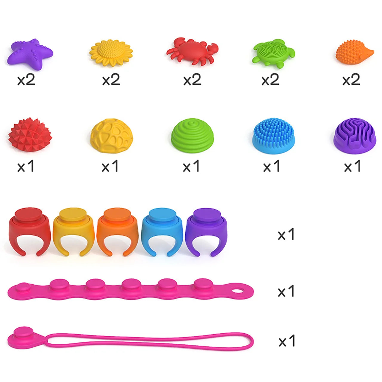 Texture Spin Bracelet Anxiety Stress Relie Toy Silicone Sensory Ring Fidget Toy Autism Adhd Special Classroom Calm Down Toys Peaceful Pleasures Health and Wellness 1 Set