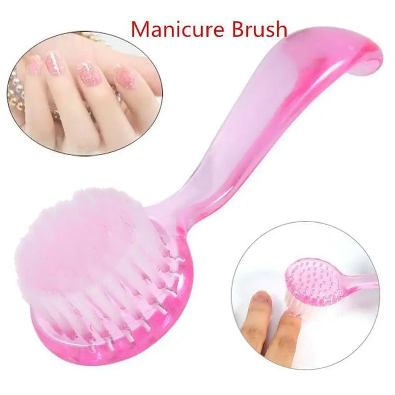 Soft Nail Dust Brush with Cover – Manicure Cleaning Brush Peaceful Pleasures Health and Wellness
