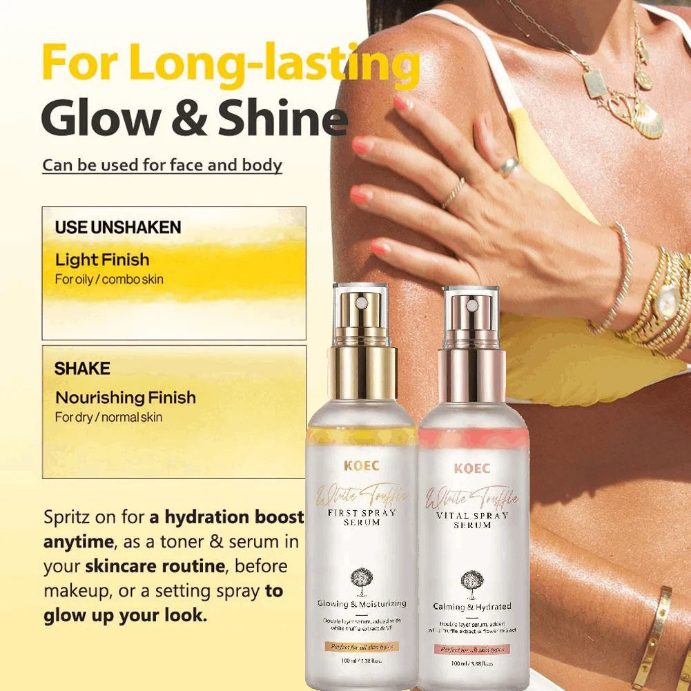 White Truffle Moisturizing Spray Deeply Nourishes Hydrating Face Mist Moisturizing Shrink Pores Oil Control for All Skin Types Peaceful Pleasures Health and Wellness