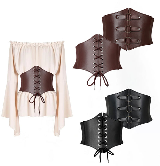 Corset Belt Bandage Wide Pu Leather Girdle Slimming Body Women Peaceful Pleasures Health and Wellness