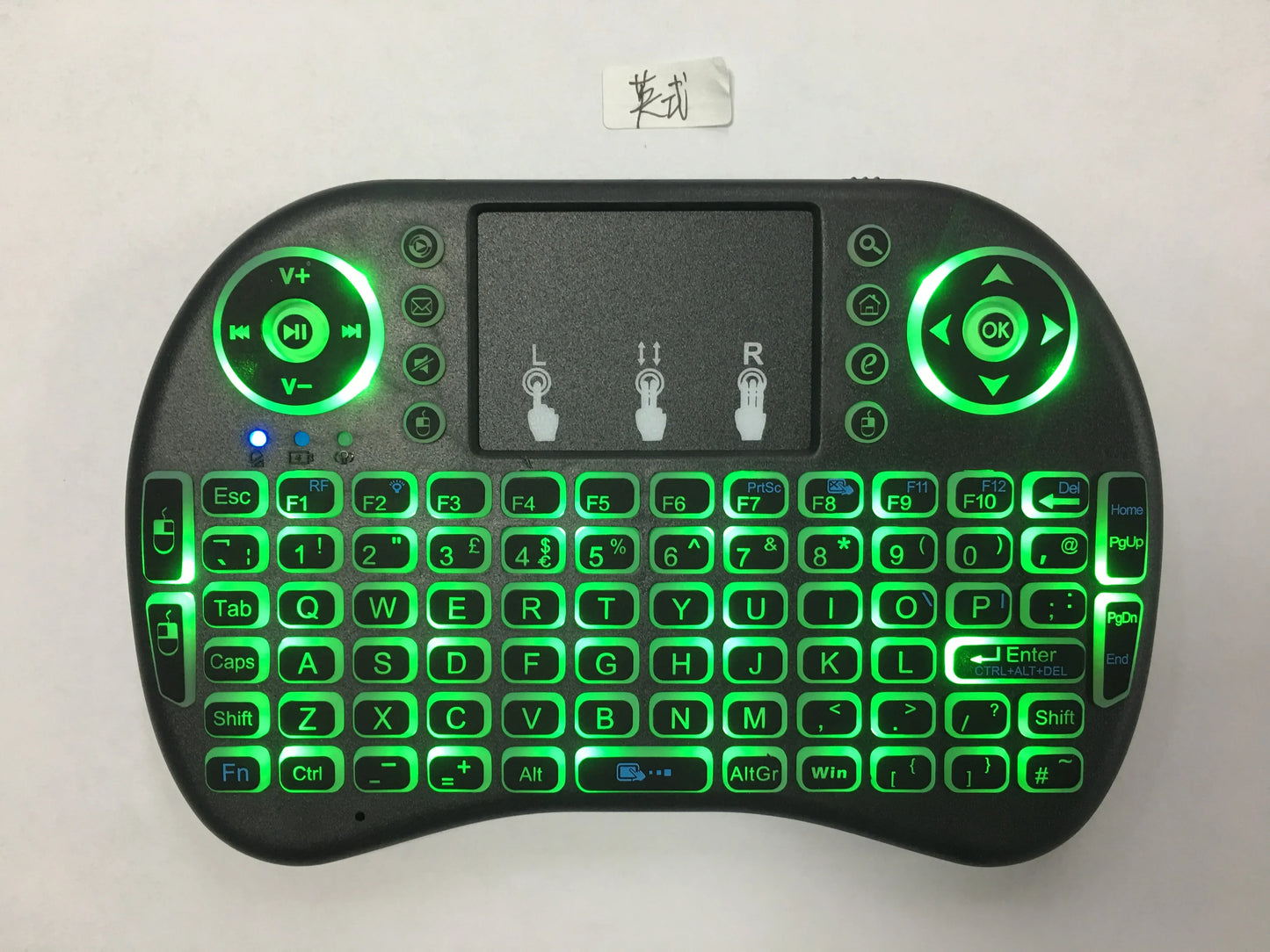 Mini Wireless RGB Backlit Keyboard Air Mouse Touchpad | TV Box