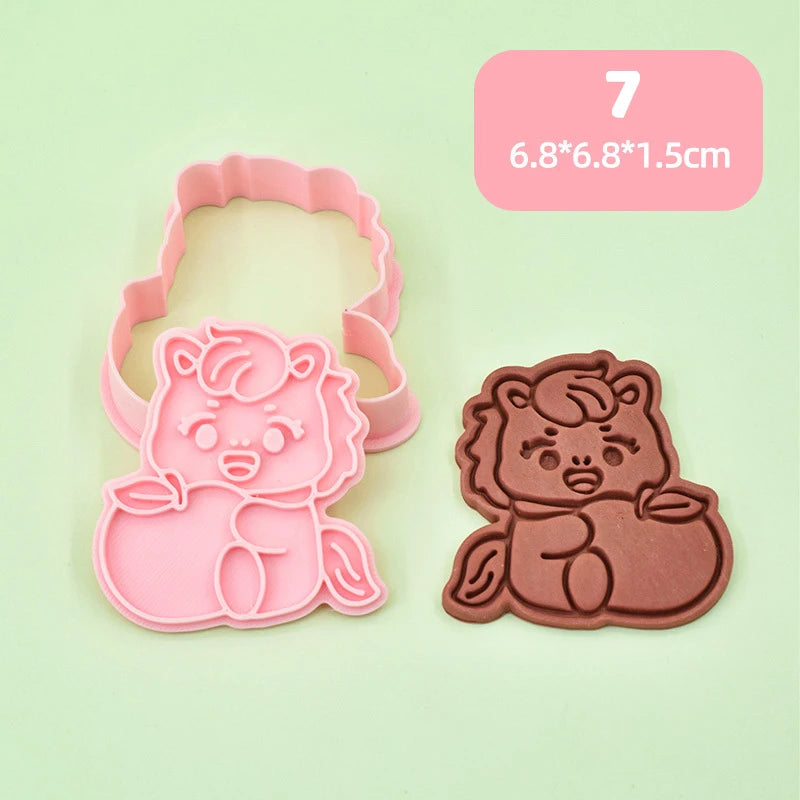 3D Horse Cookie Cutter Stamp | Chinese New Year Baking Mold Cookie Cutter Mold Peaceful Pleasures Health and Wellness 7
