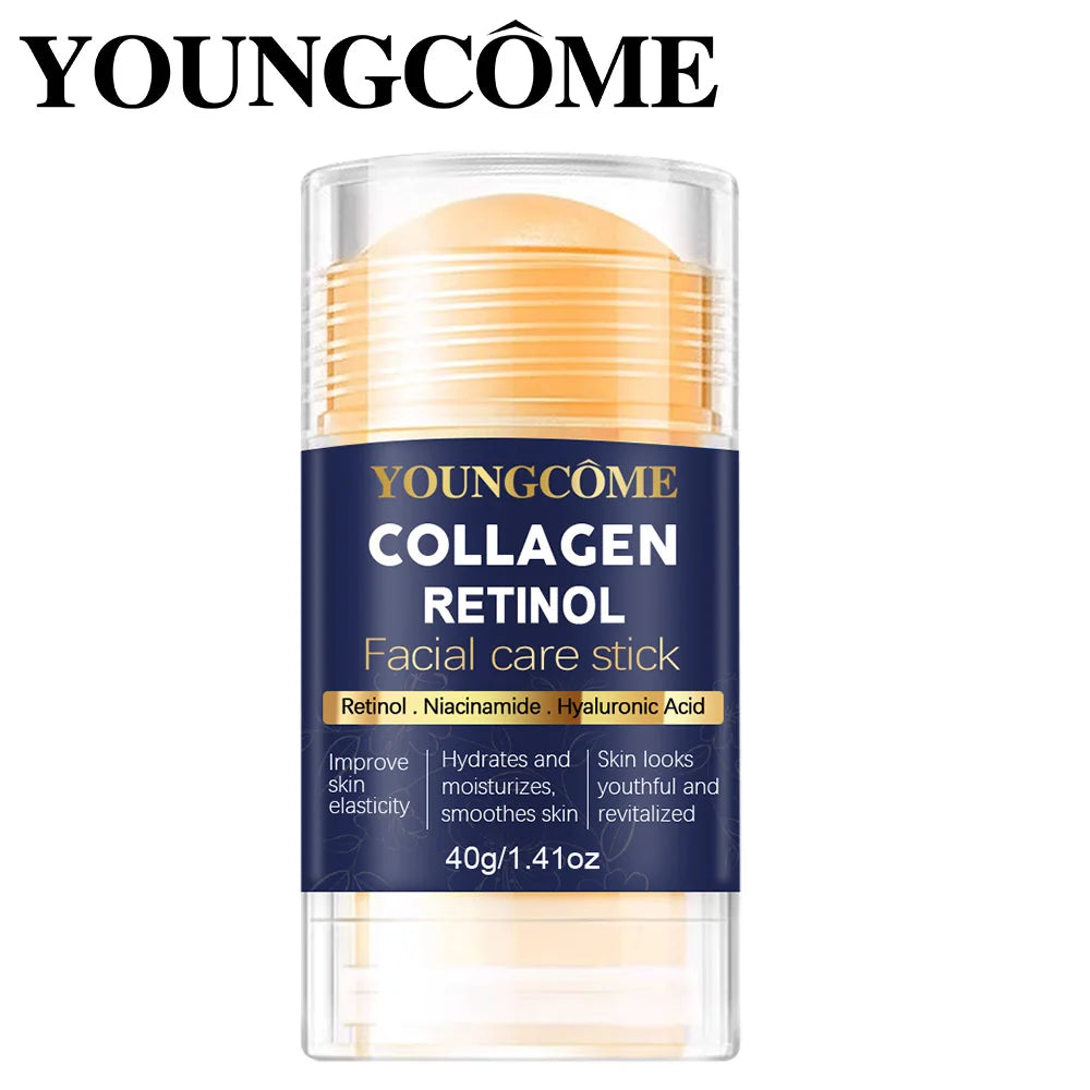 Collagen Retinol Facial Care Stick Moisturizing Deep Hydration Suitable for dry Aging Face Cream Moisturizing Skin Repair Peaceful Pleasures Health and Wellness