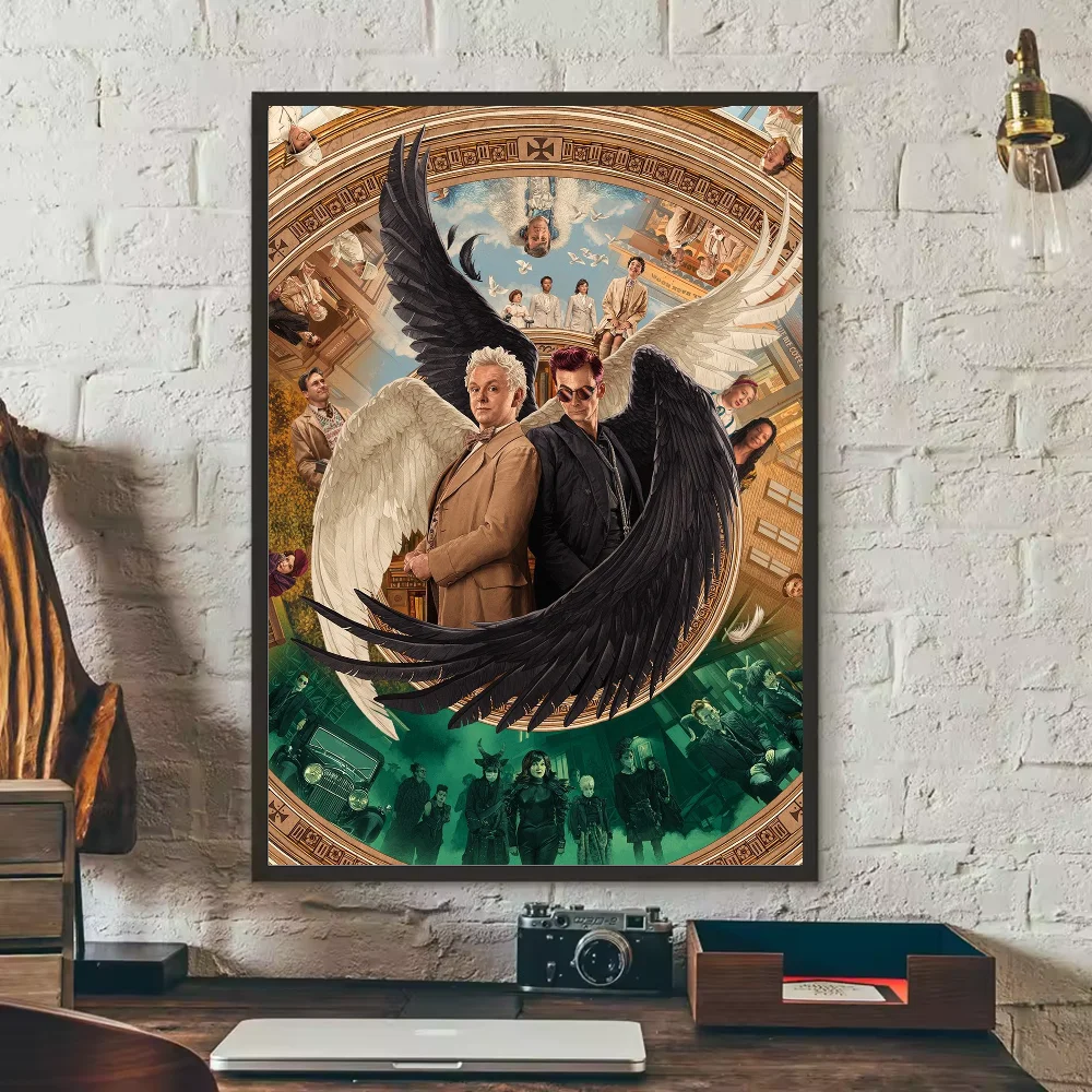 Good Omens TV Show Poster – HD Waterproof PVC Wall Art Decor TV Show Wall Poster Peaceful Pleasures Health and Wellness z9 50X70cmNoframe
