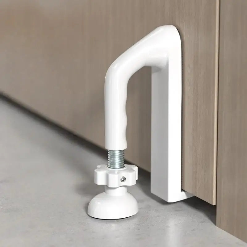 New 1Pcs Portable Door Security Device Jammer Door Stopper Add Safety Hotel Apartment Powerful Gate Stopper Travel Accessories Peaceful Pleasures Health and Wellness White