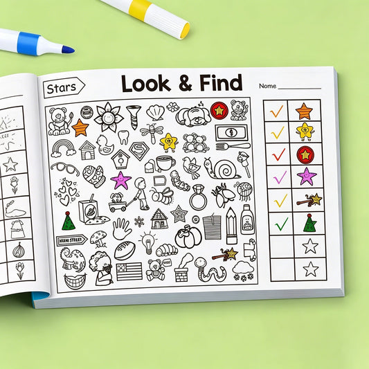 Children's Hidden Object Coloring Book Interactive Search Activity Peaceful Pleasures Health and Wellness