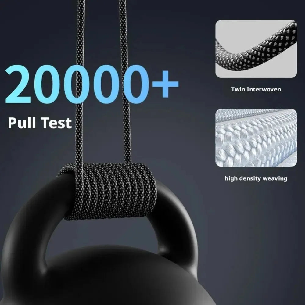 65W Magnetic Self-Storing USB-C Fast Charging Cable 1M Braided Peaceful Pleasures Health and Wellness