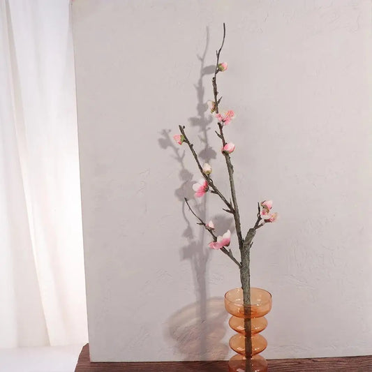 Silk Plum Blossom Branch Artificial Flowers | Home & Party Decor Artificial Flower Branch Peaceful Pleasures Health and Wellness