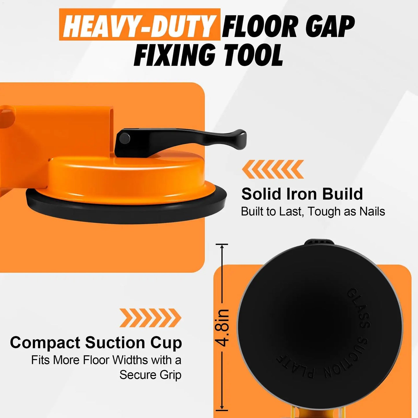 Floor Gap Fixer Tool Heavy Duty Crevice Scraper with Rubber Mallet Fix Floor Gaps for Hardwood Dent Scratch Crack Construction Peaceful Pleasures Health and Wellness