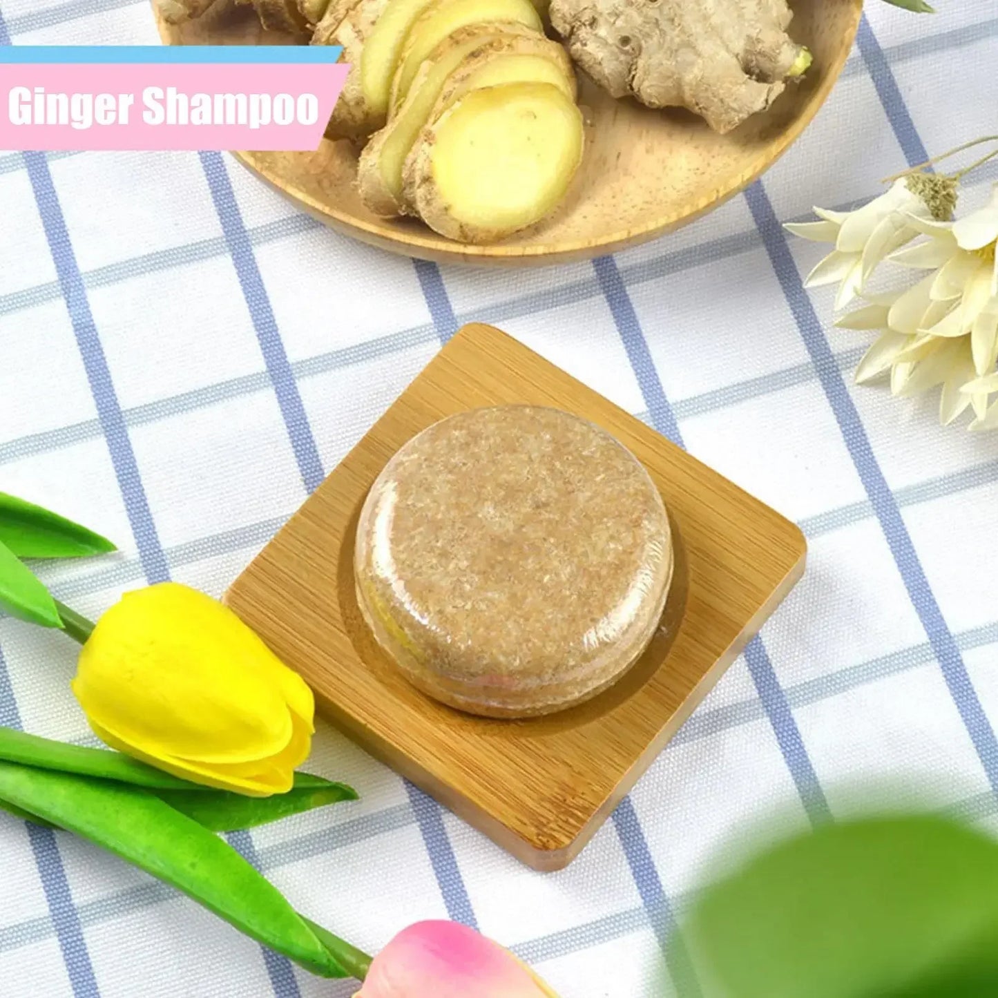 Ginger Polygonum Shampoo Bar – Natural Cold Processed Hair Care