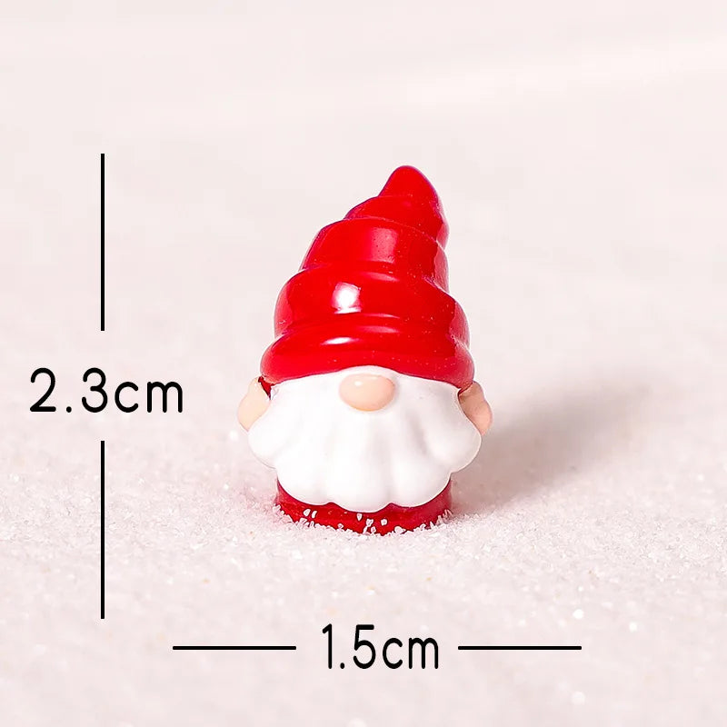 Cute Red Dwarf Gnome Figurine | Mini Garden Landscape Ornament