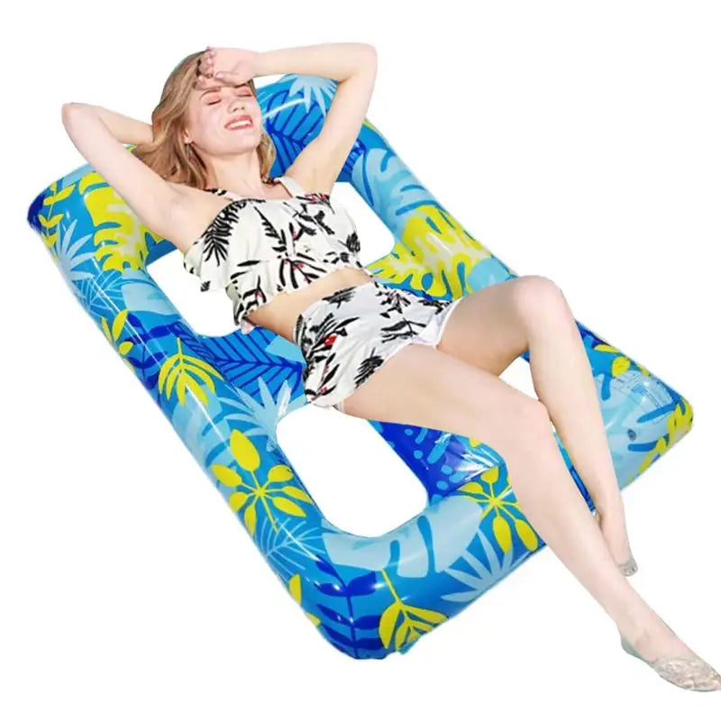 Inflatable Pool Float Lounge Chair with Backrest | Adults