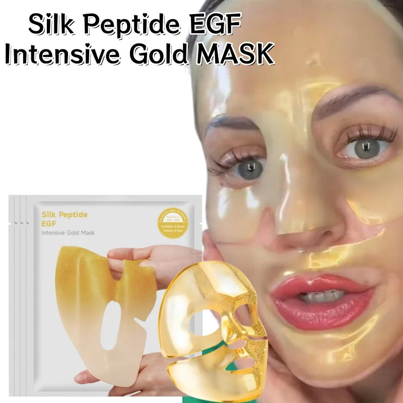 Gold Silk Peptide Collagen Overnight Mask – K-Beauty 4pcs