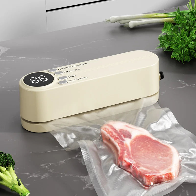 HOMEFISH Mini Wireless Vacuum Sealer | Portable Food Sealer Vacuum Sealer Peaceful Pleasures Health and Wellness