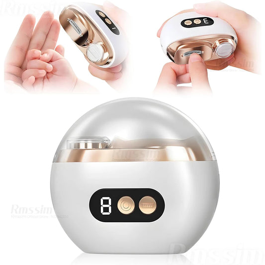 Upgraded 3 in 1 Multi-functional Electric Nail Trimmer 3 Speed Control Automatic Polished Trimmer Nail Clipper with LED Lighting Peaceful Pleasures Health and Wellness