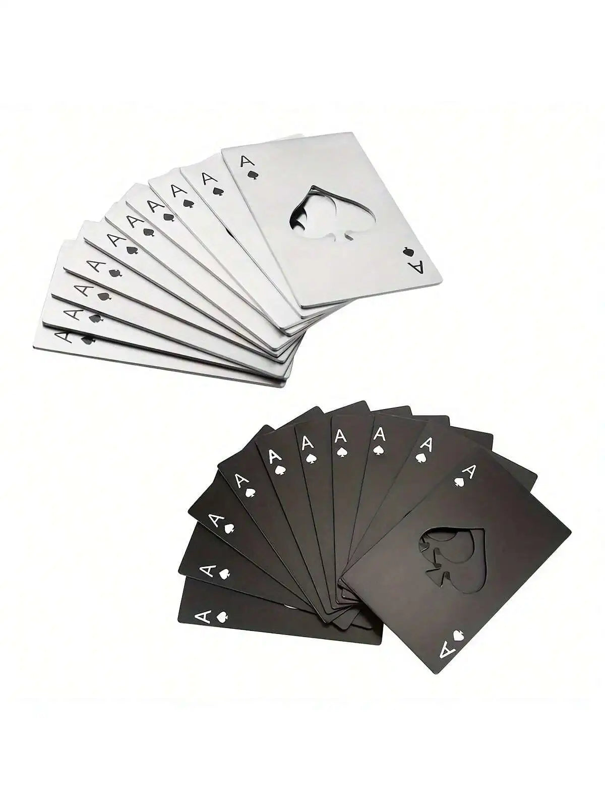 Stainless Steel Card Bottle Opener | Spades Playing Card Design