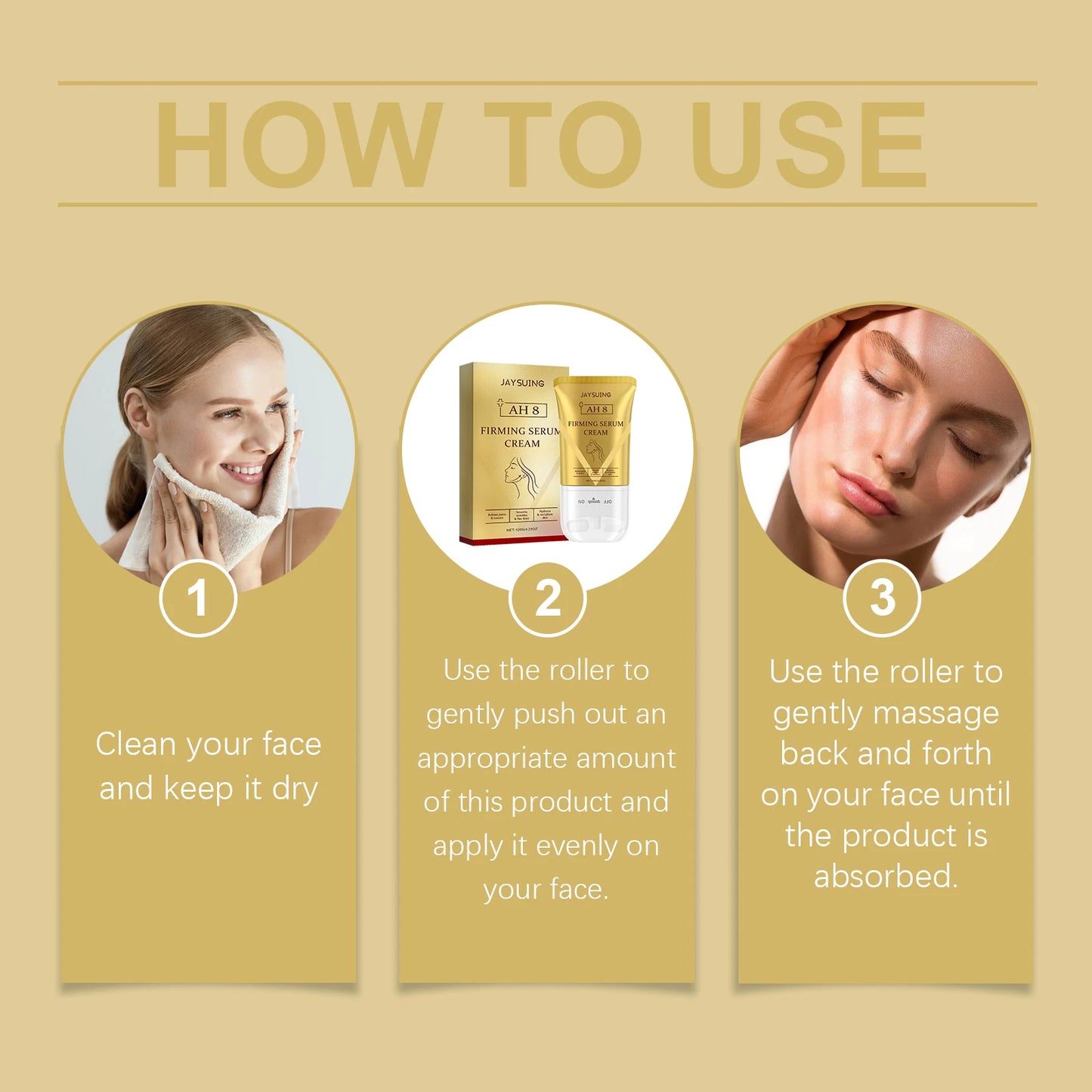 Jaysuing Neck Firming Roller Cream – Lift, Tighten & Hydrate