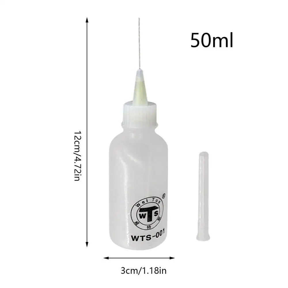 empty Needle Tip Bottle Precision Tip Needle Oiler Glue Applicator Squeeze Bottle Portable Liquid Dropper Bottles Oil Applicator Peaceful Pleasures Health and Wellness empty