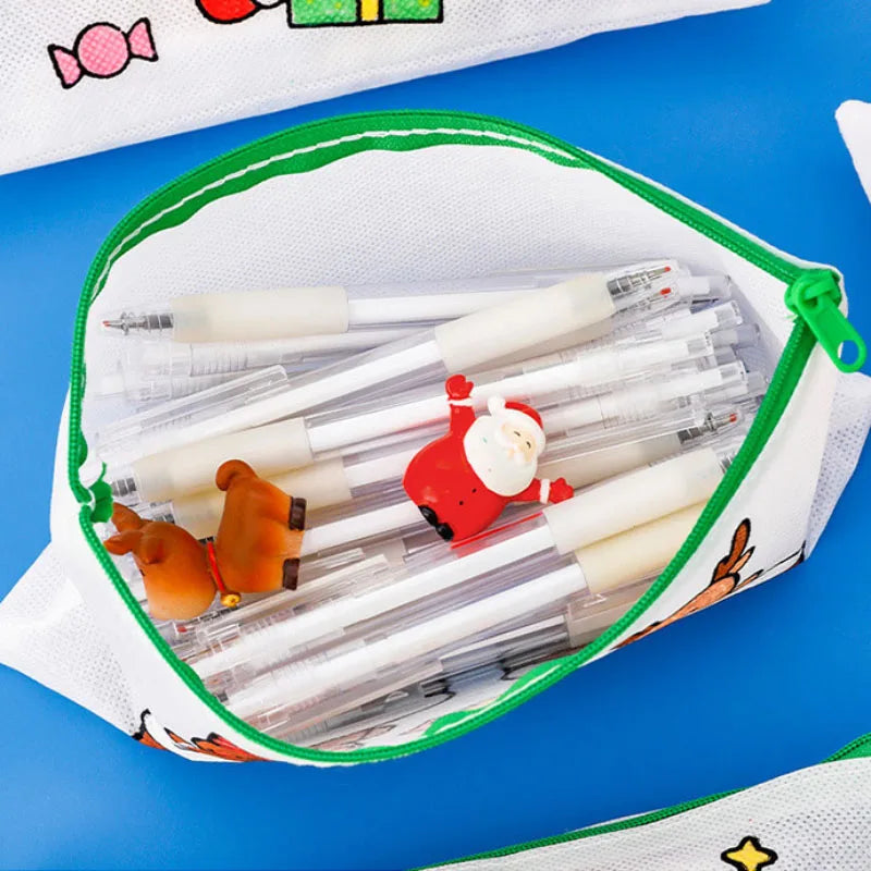 DIY Graffiti Pencil Bag Christmas Gifts Kids Filling Santa Claus