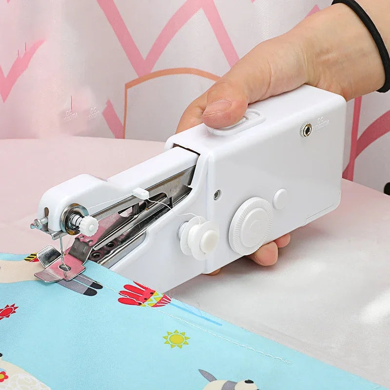 Portable Manual Sewing Machine Handheld Rope-free Electric Quick Build DIY Apparel Supplies Arts Crafts Home Garden Embroidery Peaceful Pleasures Health and Wellness