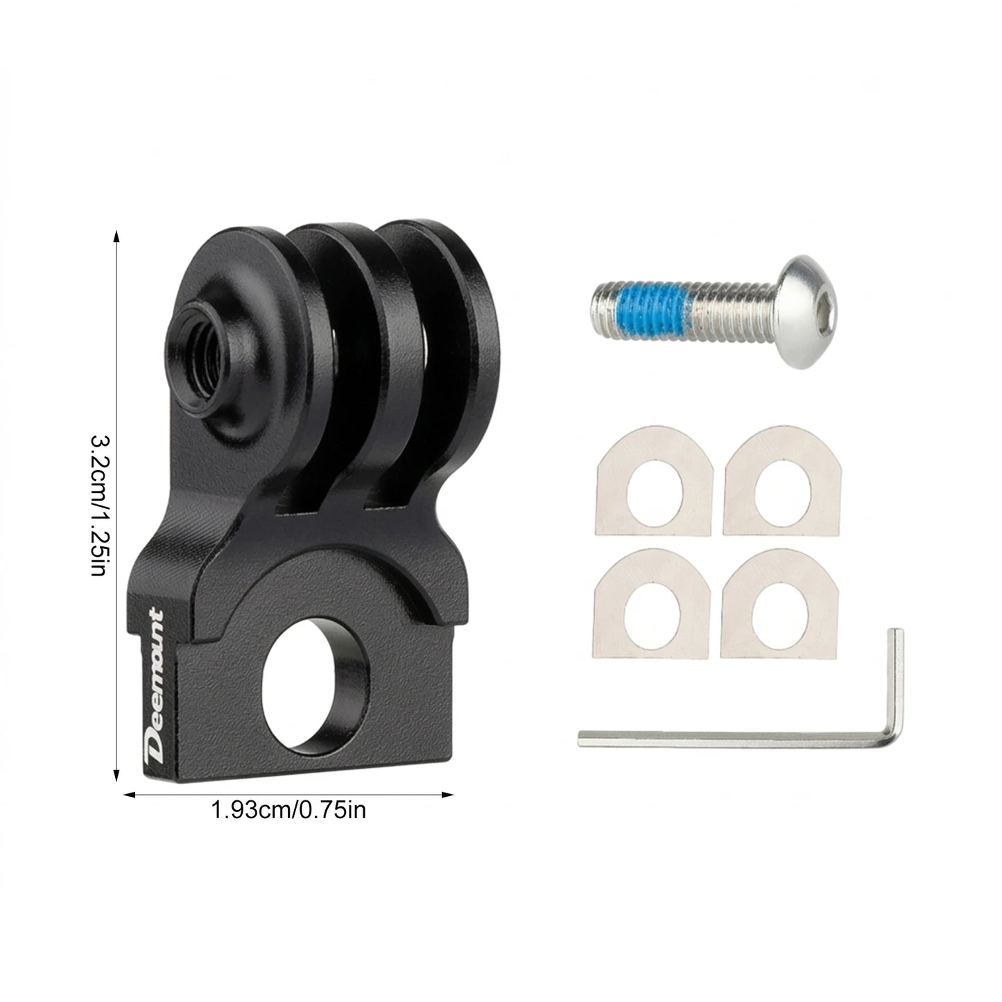 Brompton-Folding Bike GoPro Seatpost Mount Garmin-Compatible Bracket Aluminum Alloy Universal Accessory Peaceful Pleasures Health and Wellness