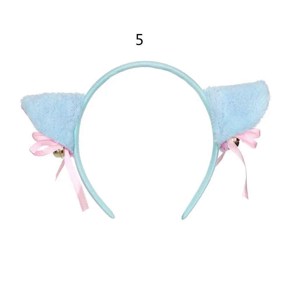 Anime Cat Ear Headband with Bell – Cosplay Hair Accessory
