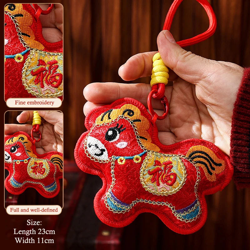 2026 Year of the Horse Chinese Zodiac Keychain & Bag Charm