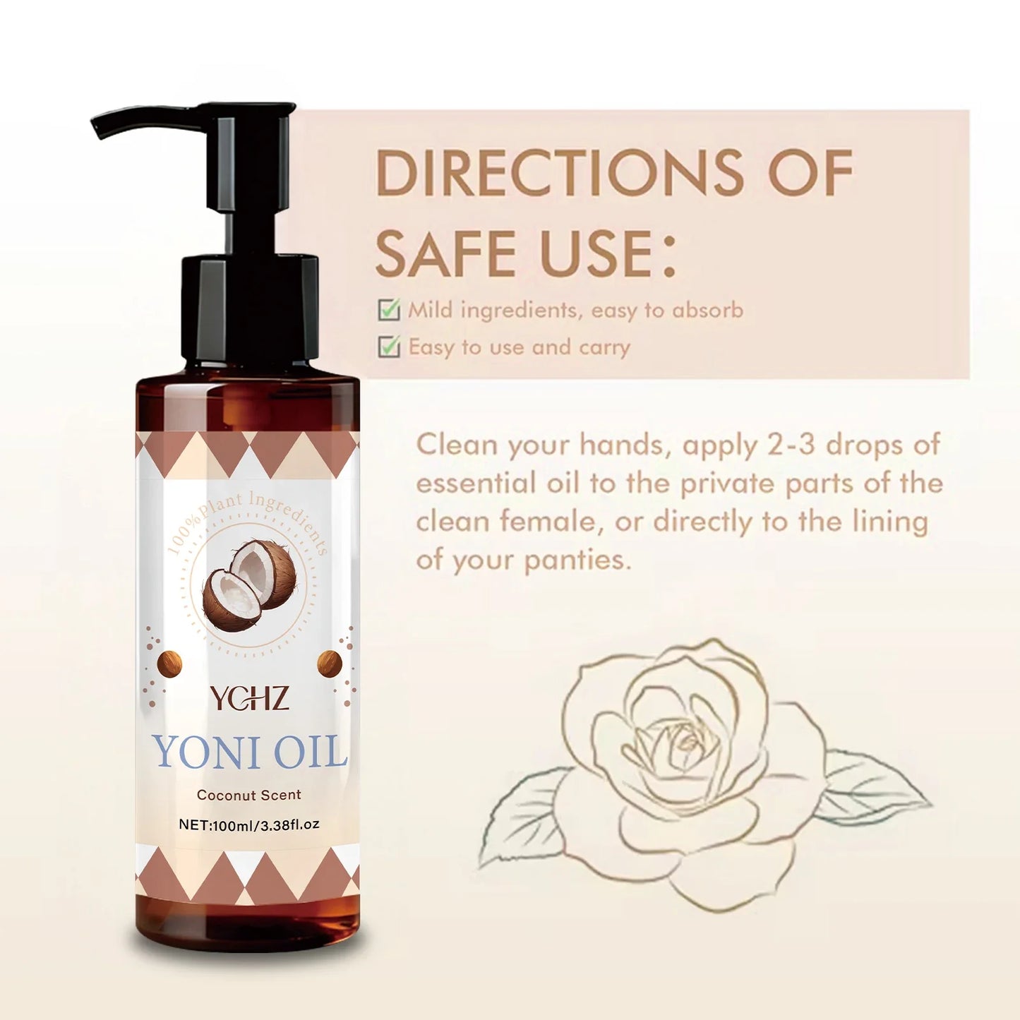 Yoni Oil – Women's Intimate Care Moisturizing Essential Oil