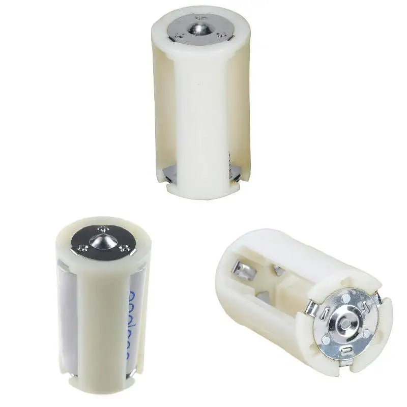 4PCS Translucent AA To Size D Battery Converter Adapter Case AA Battery Case Peaceful Pleasures Health and Wellness