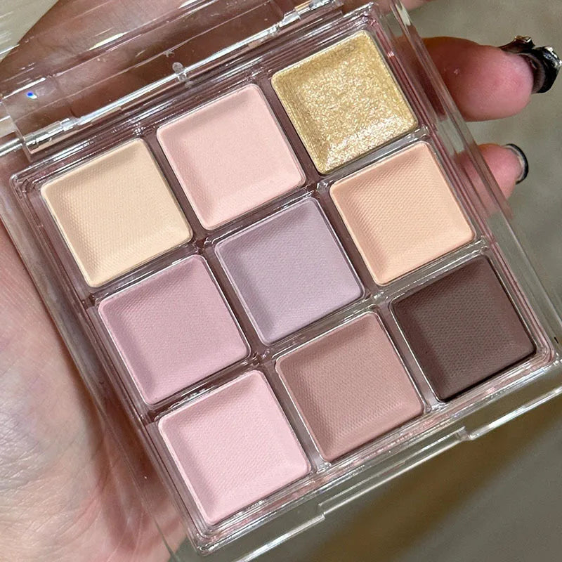9-Color Smoky Eye Shadow Palette – Matte & Shimmer