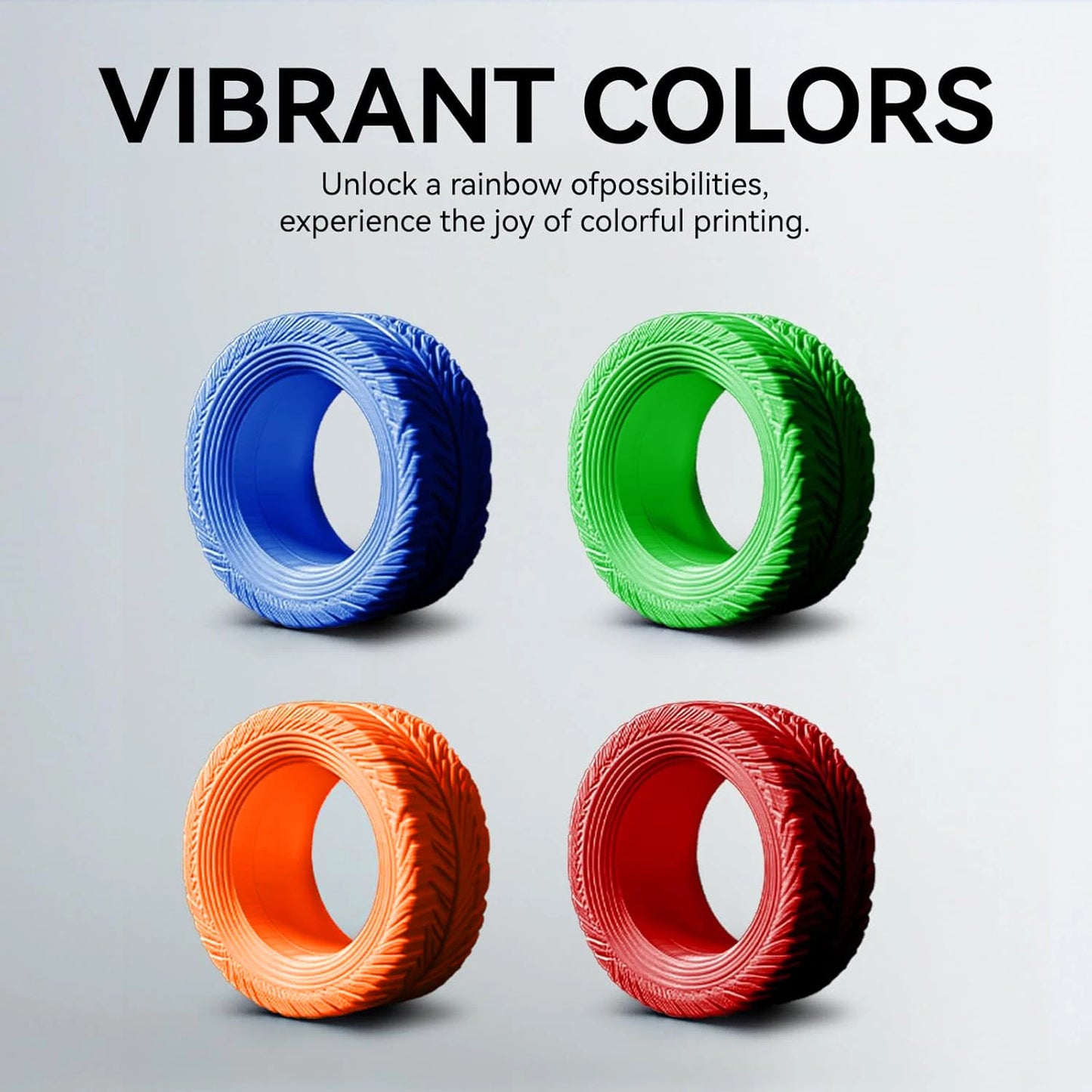 TPU Filament 1.75mm 95A Flexible 3D Printer – 250g/500g/1kg
